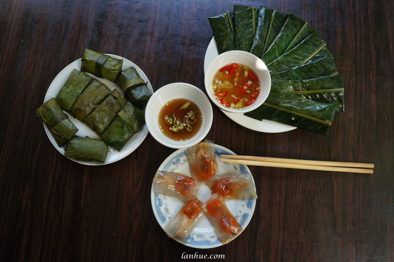 Bánh lọc gói and bánh nậm