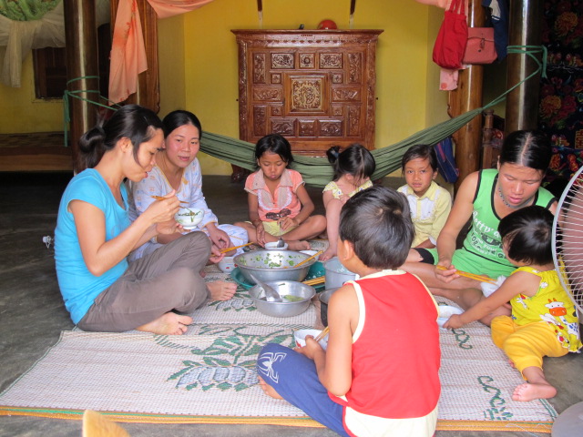 Having lunch together