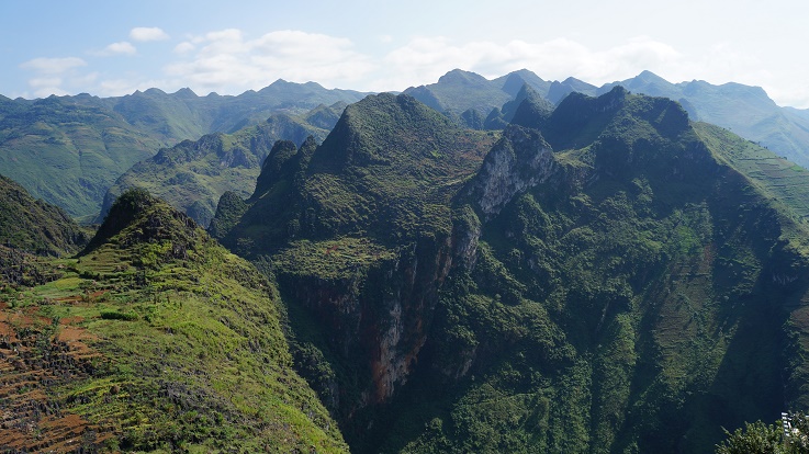 Stunning mountainscape in Ha Giang
