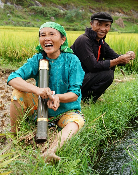 A farmer in Lung Cu Commune