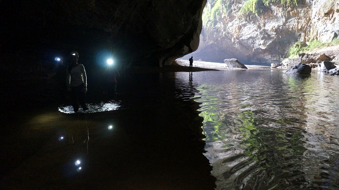 Wading in the dark was not as scary as I had thought.