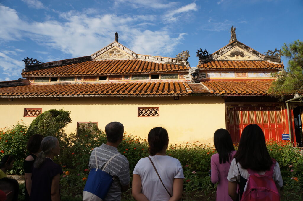 tour guide at the Hue Imperial city