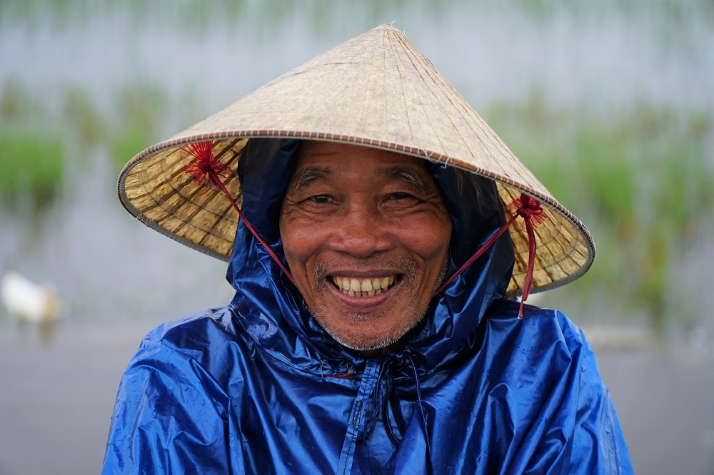 Mr. Khấn and his broad smile
